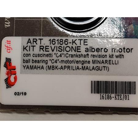 Kit revisione albero motore per scooter con motore Minarelli verticale e orizzontale aria e liquido (CIF), ricambio 16186-KTE