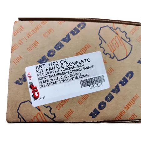 1700-OR Gruppo ottico fanale anteriore in plastica originale Siem per Piaggio Vespa 50 Special (CIF)