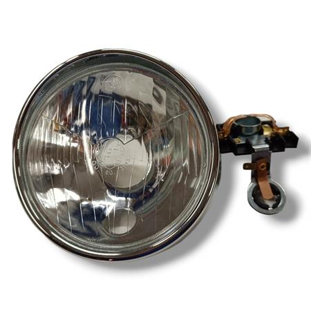 Gruppo ottico fanale anteriore in vetro originale Siem per Piaggio vespa 125 e 150 prodotte dal 1959 al 1965 e vespa GS 150 e vespa GL 150 pro, ricambio 1706-OR