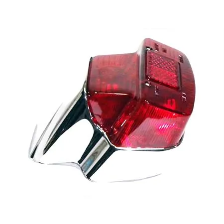 Fanale posteriore Bosatta con corpo in plastica cromata per Piaggio Vespa Super, GL, Sprint, SS (CIF), ricambio 1780