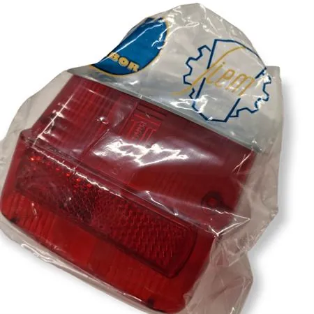 Corpo luminoso gemma fanale posteriore originale SIEM completa di visiera grigia per Piaggio Vespa 125 GTR, TS, Sprint veloce, Rally 180 e 200 cc, ricambio 1798-OR