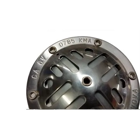 1956 Clacson Vespa in metallo satinato per Piaggio, in corrente alternata 6V, modelli 50 S, Vespa 90, Vespa 125 Primavera, Vespa GT 125, Vespa Super