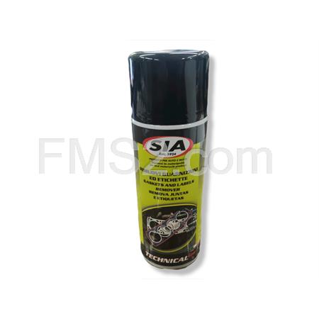 Bomboletta spray SIA Technical line per rimuovere le guarnizioni dal carter motore e rimuovere etichette adesive, bomboletta da 400 ml spray (CIF), ricambio 2065