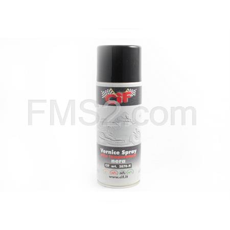 Bomboletta di vernice spray per alta temperatura colore nero ideale per marmitte, motori, carter, radiatori (CIF), ricambio 2070-N