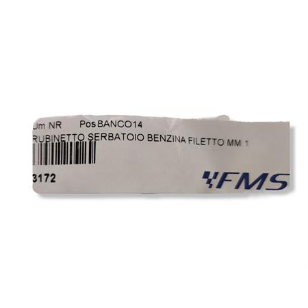 Rubinetto benzina ciclomotore Garelli Vip, Flex e ciclomotori vari con filetto diametro 12 x 1mm e codulo diametro 6 mm,  con riserva (CIF), ricambio 3172