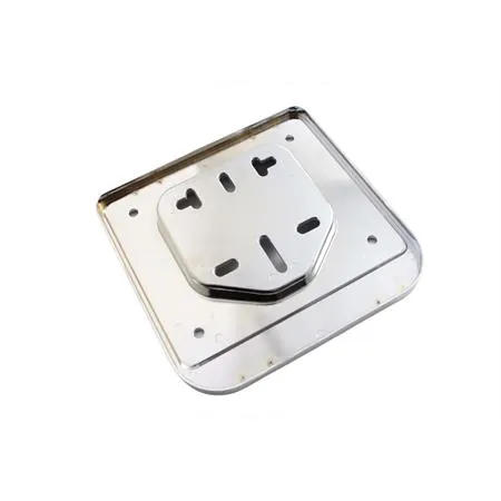 Porta targa in plastica di colore cromato per targhe nuove ciclomotori, ricambio 3281-C