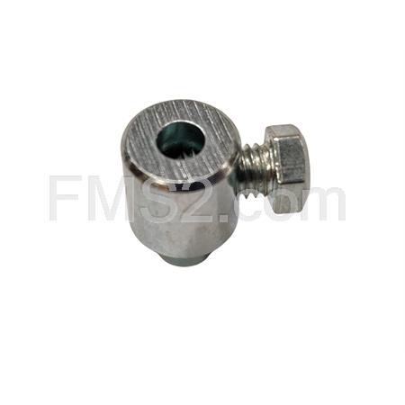 Morsetto serrafilo con vite laterale diametro interno 4 mm esterno 10 mm (CIF), ricambio 3524