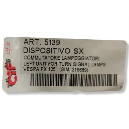 5139 Dispositivo sinistro commutatore lampeggiatori (CIF)