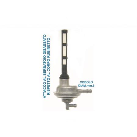 Rubinetto benzina a depressione per scooter Sfera, Zip, Quartz (CIF), ricambio 5345