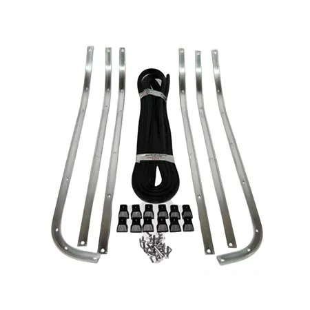 Striscie pedana completa di gomma e puntali per Piaggio Vespa PX 125-150-200 (CIF), ricambio 5371
