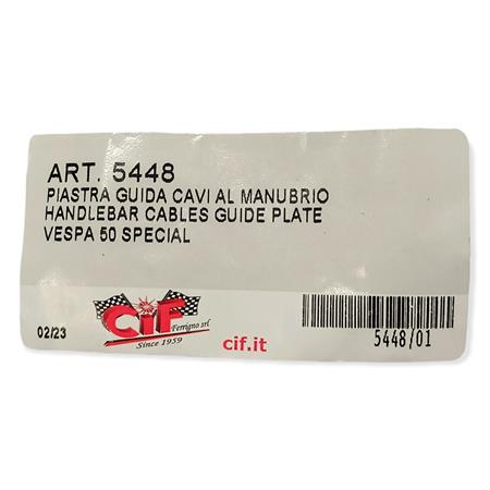 Piastra guida cavi al manubrio vespa 50, ricambio 5448
