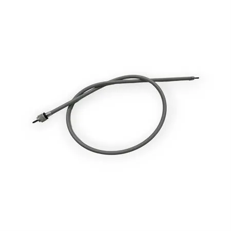 Filo e guaina di trasmissione contachilometri completa per Vespa 50, 125 Primavera, 125 ET3 con lunghezza totale guaina 850, 890 mm ed attacco con ghiera filettata, ricambio 5635-T