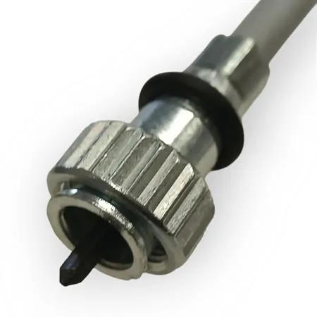 5641-T Filo e guaina di trasmissione contachilometri completa per Vespa PX 125, PX 150, PX200E con lunghezza totale guaina 990-1025 mm ed attacco con ghiera filettata