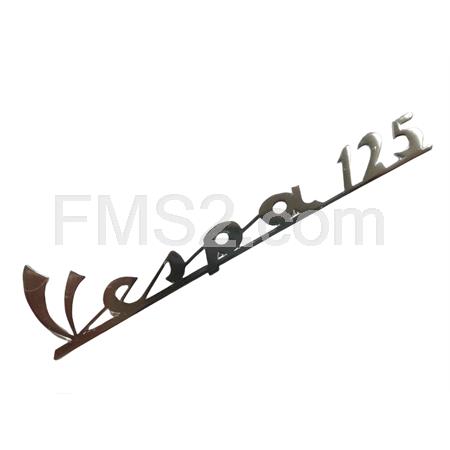 Targhetta Vespa 125 traforata per scudo anteriore Primavera (CIF), ricambio 5734