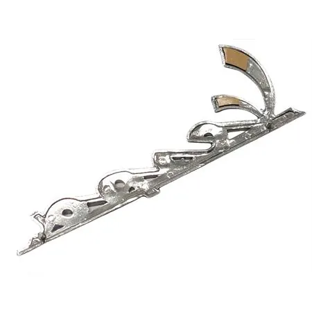 Targhetta in alluminio per cofano (lato (CIF), ricambio 5739-G