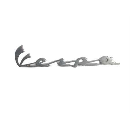 Targhetta scritta Vespa anteriore traforata per Vespa 50 Special dal 1969 al 1972 (CIF), ricambio 5740-SP