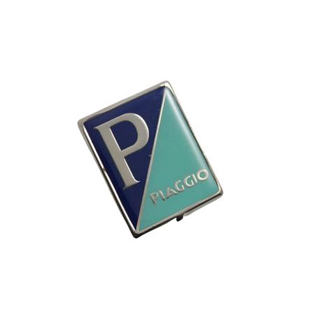 Stemma scudetto Piaggio in metallo per scudo anteriore Piaggio Vespa 150 dal 1954 al 1958 e Vespa GS 150 dal 1956 al 1958 (CIF), ricambio 5746-M