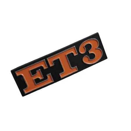 5762 Targhetta scritta ET3 per parte posteriore Piaggio Vespa 125 ET3  sim.158562 (CIF)