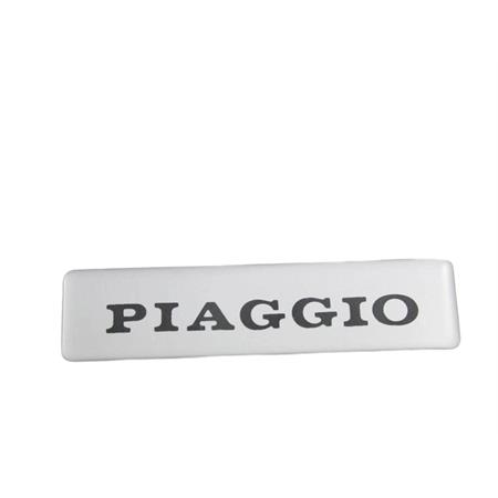 Targhetta Piaggio resinata adesiva x serbatoio benzina Ciao e si (CIF), ricambio 5780-R