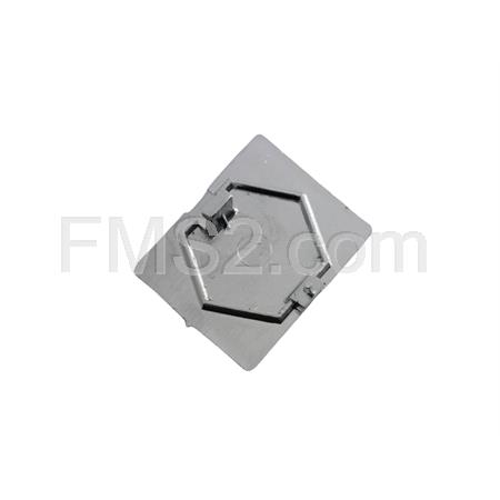 Scudetto rettangolare ad incastro per Piaggio Vespa PX 125-150-200 con freno a disco anteriore (CIF), ricambio 5782