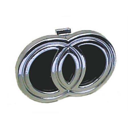 Logo Gilera  in plastica cromato ad incastro (CIF), ricambio 5787