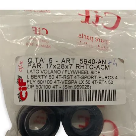 5940-AN Paraolio 17x28x7(rhtc-acm)lato volano per motore (CIF)