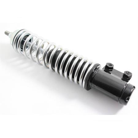 Ammortizzatore anteriore rinforzato per Vespa 50 LX, Vespa 125, Vespa ET2, Vespa ET4 con corpo nero e molla cromata, ricambio 6308