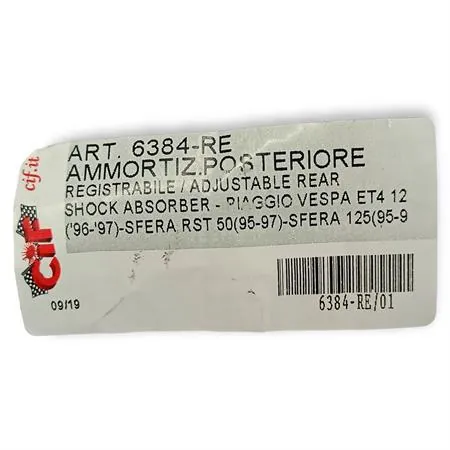 6384-re Ammortizzatore posteriore regolabile c/g
