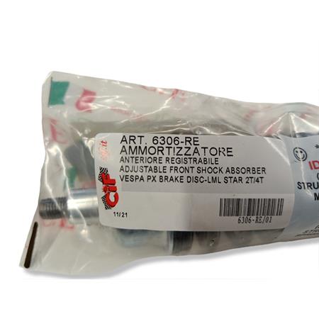 Ammortizzatore anteriore registrabile rosso (CIF), ricambio 6406-RR