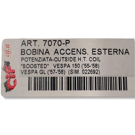 Bobina accensione esterna potenziata Vespa 150 (CIF), ricambio 7070-P