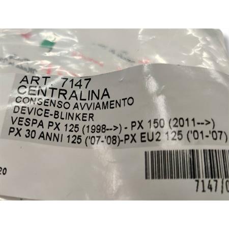 Centralina consenso avviamento vespa px, ricambio 7147