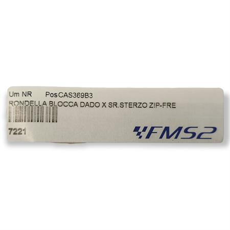 Rondella blocca dado per serie sterzo zip (CIF), ricambio 7221