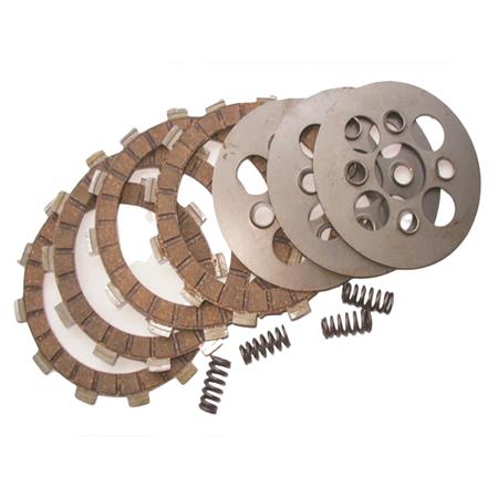 Serie dischi frizione cif tipo normale composto da 4 dischi in sughero e 3 dischi in acciaio e 4 molle con carico originale per motori serie rv, ricambio 7759-C