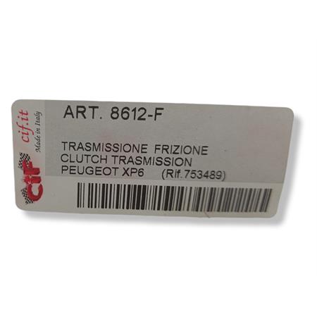 De - trasmissione frizione peugeot xp6 *, ricambio 8612-F