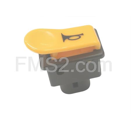 Pulsante clacson giallo scooter piaggio, ricambio 9084-CX