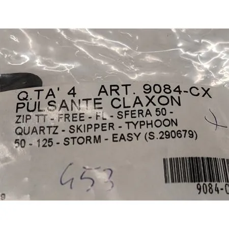 9084-CX Pulsante clacson giallo scooter piaggio