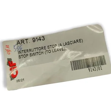 9143 Interruttore stop a lasciare per Piaggio vespe targate prodotte prima del 1959 (CIF)