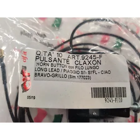 Pulsante clacson filo lungo Ciao, Si (CIF), ricambio 9245-F
