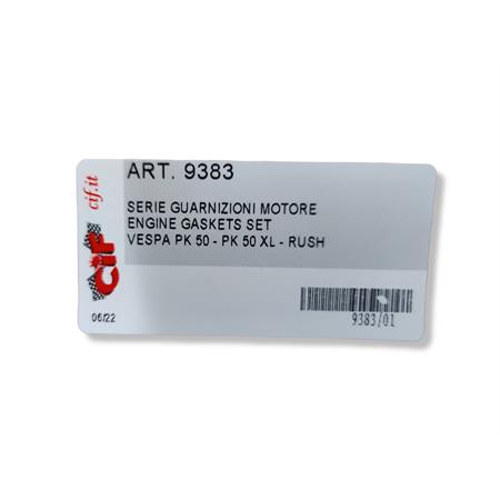 Serie guarnizioni motore CIF per Piaggio Vespa PK 50, PK 50 S, PK 50 XL e PK 50 XL Rush, ricambio 9383