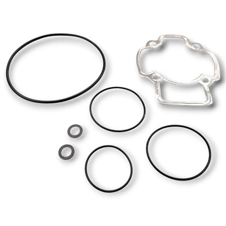 Serie guarnizioni motore CIF per scooter Piaggio e Gilera 50 cc raffreddati ad aria Sfera, Free, Et2, Typhoon, Stalker, Easy Moving, Zip, Zip Fast Rider, Ice, Typhoon X e Xr, Nrg, Extreme, Mc2 e Mc3, ricambio 9385