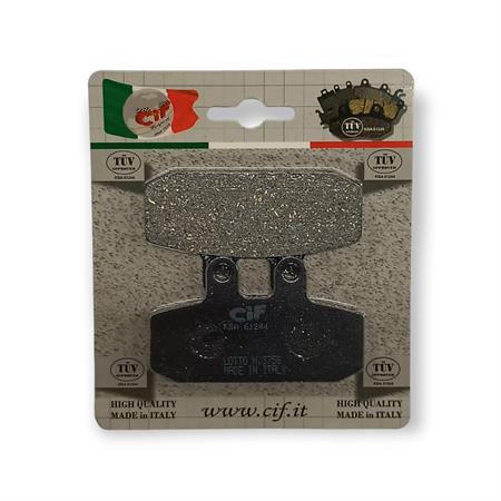 Pastiglie freno Cif (pasticche), anteriori, omologate TUV per maxiscooter Aprilia Scarabeo-Leonardo-Atlantic, semimetalliche, ricambio BP0091