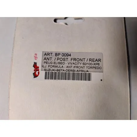 BP0094 pastiglie freno gold CIF (pasticche), Peugeot-Garelli-Aprilia-s