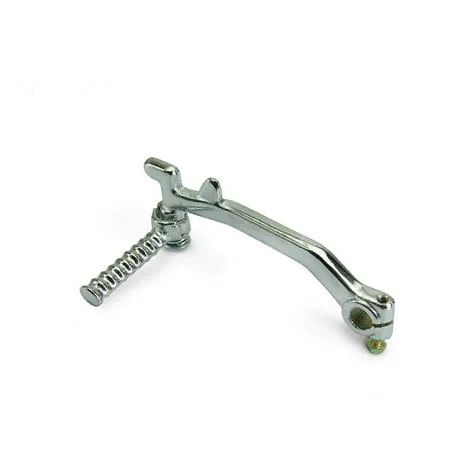 Leva messa in moto per motore Minarelli colore cromato argento, con piega bassa, apertura pieghevole, simile originale MBK Booster Spirit fin