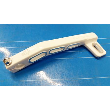 Pedale leva messa in moto in alluminio modello dakota bianca per scooter con motore minarelli aria e liquido, ricambio 77090573