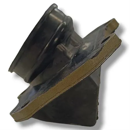 Collettore aspirazione One Italia in gomma con attacco a 5 viti per motori Rotax montati sulla Aprilia RS  125 cc prodotte dal 1999 fino al 2010 e Aprilia 125 cc Tuono, ricambio 77140660