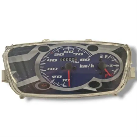 Strumentazione contachilometri One tipo originale completa di vetro intercambiabile con versione originale Magneti Marelli o Pricol montate su Mbk Booster e Yamaha Bw's 50 prodotti dal 2004 in poi, ricambio 77164022