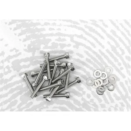 Kit viti carter messa in moto Piaggio cromate (One Italia), ricambio 77171020