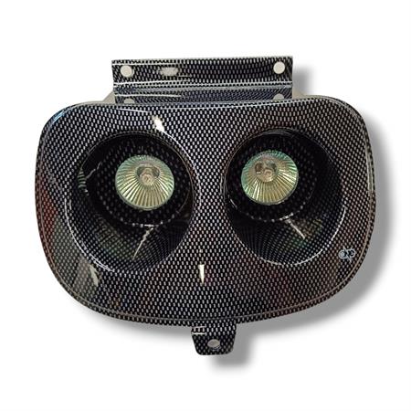 Fari alogeni Booster colore carbonio (One Italia), ricambio 77201315