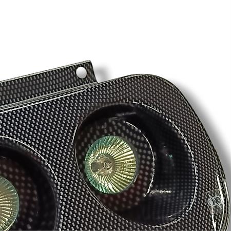 Fari alogeni Booster colore carbonio (One Italia), ricambio 77201315