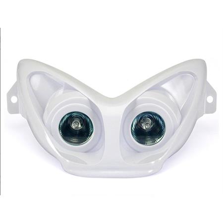 Mascherina fanale anteriore Nitro-Aerox con lampade alogene. di colore bianco pastello (One Italia), ricambio 77201350